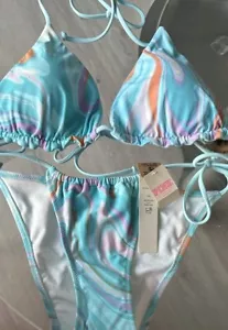 Victoria's Secret pink Triangle Bikini **Str2 tlg** - Bild 1 von 3
