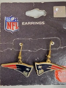 NFL New England Patriots Team Earrings, NEW (Forward Facing Logo) - Picture 1 of 1