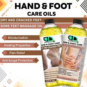 "Foot & Hand Care Massage Oil – Soothing Relief for Sore Feet, Cracked Heels, UK - Picture 1 of 5