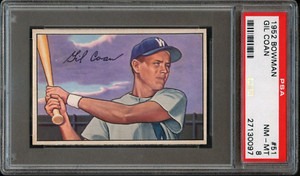BB - 1952 Bowman - #51 - Gil Coan - PSA 8 - NM-MT