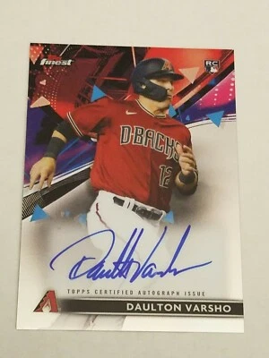 Daulton Varsho 2021 Topps Finest Auto Rookie SP Card Arizona Diamondbacks MLB 🔥 - Image 1 of 3
