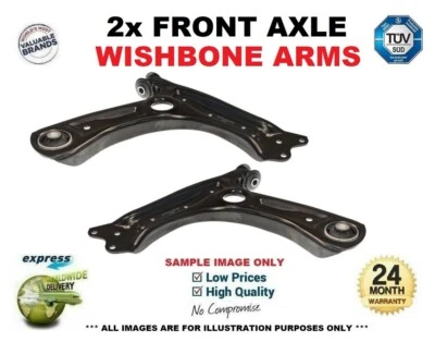 2x Front Axle WISHBONE TRACK CONTROL ARMS for SEAT TOLEDO 1.2 TSI 2012-2015 - Image 1 of 4