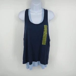 Tangerine Women's Double Layer Tank Top Medium Blue NWT - Picture 1 of 4