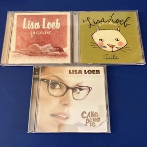 LISA LOEB - TAILS/FIRECRACKER/CAKE & PIE (3) CD Albums. A&M/Geffen. VERY GOOD. - Picture 1 of 13