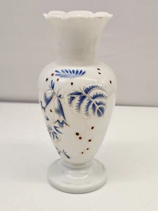Antique Bristol Glass Hand Blown Hand Painted Floral - Picture 1 of 13