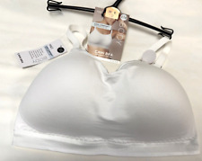 NEW! M&S Body Marks & Spencer 32E 40A white padded non-wired cami bra / crop top