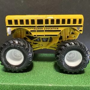 Spin Master Monster Jam 1:64 Higher Education School Bus Rare White Rims - Picture 1 of 5