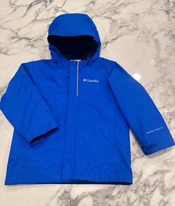 Kids Blue COLUMBIA Omni-Tech Size 3 Rain or Wind Protected Jacket Hooded - Picture 1 of 13