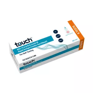 TOUCH COVID-19 RSV & Flu A/B Rapid Antigen Combo Test - For Self Testing 5 Tests - Picture 1 of 6