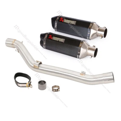 For Suzuki DRZ400S DRZ400SM 2000-2024 Exhaust Pipe Muffler Tips with DB Killer - Image 1 of 4