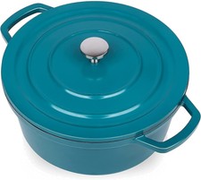 SWIFLON Casseruola con coperchio - Antiaderente 4.5 L, diametro 24 cm, TURCHESE
