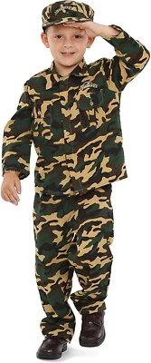 Dress-Up-America Army Costume For Kids- Soldier Costume For Boys and Girls - Image 1 of 4