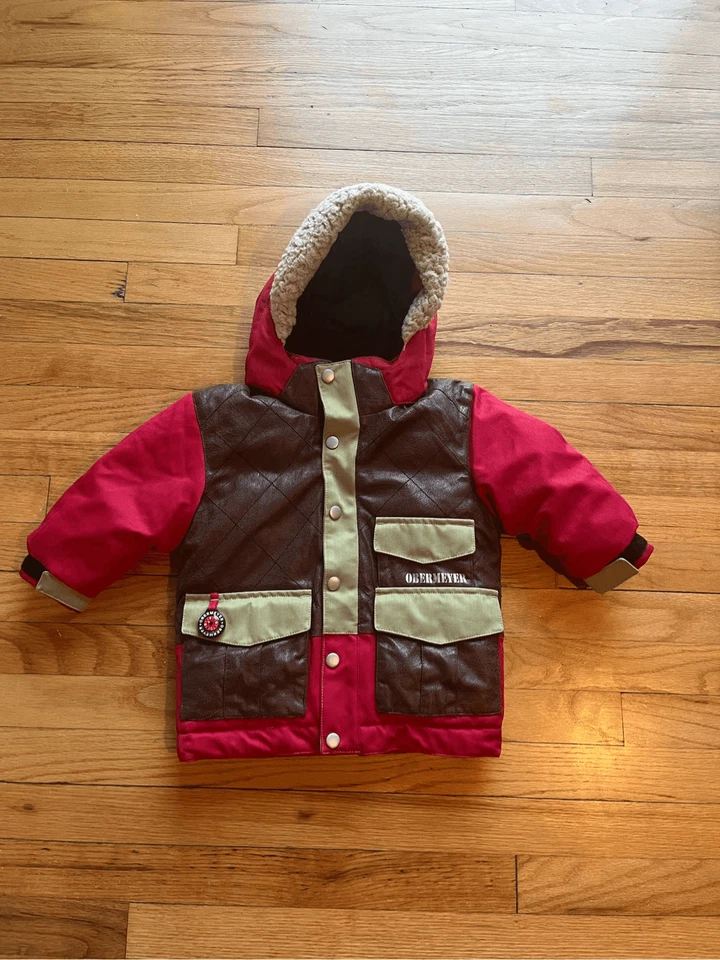 Obermeyer snowboard ski winter jacket boys size 2T I grow extended system - Image 1 of 4