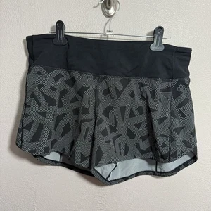Lululemon 4" Speed Up Short lang aktualisierte Passform Labyrinth schwarz leicht gegossen Größe 8 - Bild 1 von 5