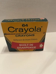 Pastelli Crayola vintage 64 scatola molti colori ritirati - Foto 1 di 11