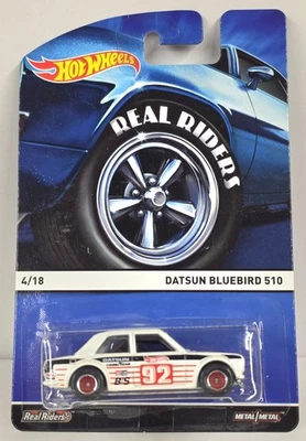 JDM 风火轮 Heritage 系列 Real Riders Datsun Bluebird 510 白色进口 — 第 1/4 张图片