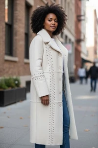 Dennis Basso Kunstfellmantel - Größe 1X - Bild 1 von 14