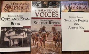 Exploring America Set, Quiz Exam, Student Review, Answer Key, American Voices, - Picture 1 of 10