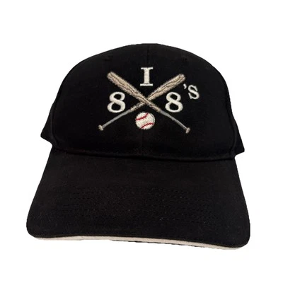 Sombrero ajustable negro bordado vintage de béisbol 8I8’s Foto 1 de 4