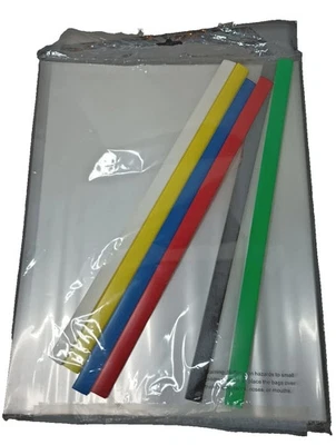 10 Mainstays Office Slide Grip Report Covers w/ 7 Slide Grips - Hold 25 Pages — 第 1/2 张图片