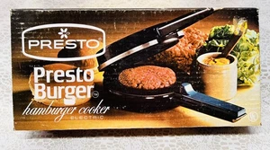 Vintage Presto Quick Burger Electric Hamburger Cooker Single Patty Pan Skillet - Picture 1 of 16