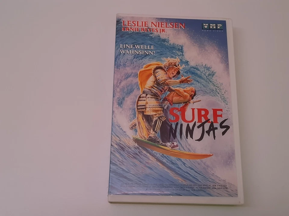 Surf Ninjas 1993 Uncut VHS German PAL VMP Video Großbox Leslie Nielsen - Bild 1 von 4