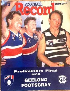 1992 VFL Preliminary Final Geelong v. Footscray - Picture 1 of 2