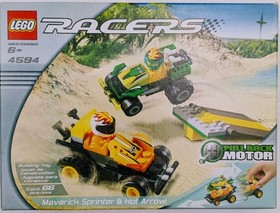 Lego 4594, Maverick Sprinter & Hot Arrow, Racers, NEW in Box, Vintage 2002, NICE
