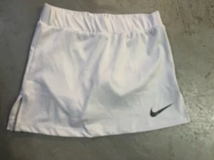 Nike Girls' Nike Dri-FIT White Tennis Skirt W/ Shorts Med 5-6 Yrs Euc - Picture 1 of 5