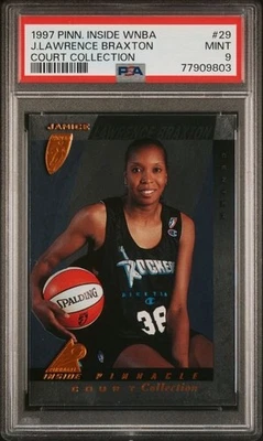 1997 Pinnacle WNBA Court Collection Janice Lawrence Braxton Rookie PSA 9 - Image 1 of 2