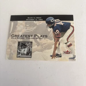 2001 Fleer Premium Greatest Plays Gale Sayers #13GP HOF - Picture 1 of 2