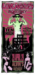 Lovemasters Concert POSTER Ten High Bootsey X Fortune Maltese Artist Arminski - Imagen 1 de 1