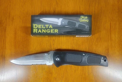 Frost Delta Ranger Tactical Folding Linerlock 4.75" Pocket Knife w/Clip 15208B - Image 1 of 4
