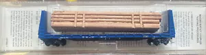 MTL 54090 Texas Oklahoma Eastern Bulkhead Flat Car TOE 4152 N Scale W/Load - Picture 1 of 2