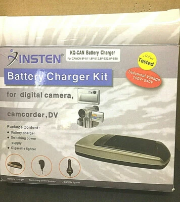 Insten Battery Charger Kit Universal Voltage Digital Camera Camcorder DV NEW - Image 1 of 4