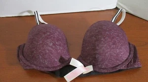 ROSA Victoria's Secret malva/viola INDOSSARE OVUNQUE REGGISENO DEMI ~ Donna 34B - Foto 1 di 4
