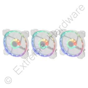 3 x Pack Gelid Solutions Stella Daisy Chain 120mm ARGB LED PWM Ring Gehäuselüfter - Bild 1 von 5