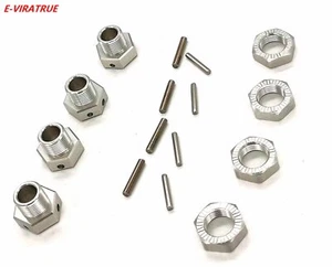 E-VIRATRUE 7075Alu 17mm Hex Adaptor For Losi Super Baja Rey 1/6&MOJAVE 1/7 4pcs - Picture 1 of 20