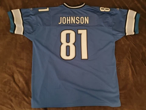Reebok 2009-2011 Calvin Johnson Detroit Lions NFL Jersey ~ Size 58 Cover