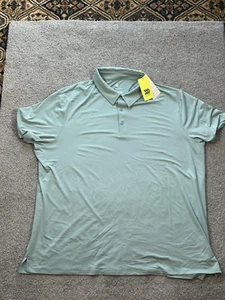 Camiseta polo de golf All In Motion XXl verde claro botón superior para hombre - Imagen 1 de 7