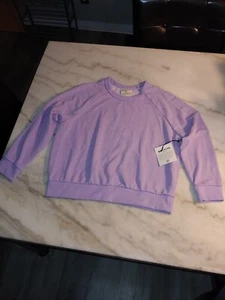 Mohnton hergestelltes Langarm-Sweatshirt Damen Größe 1X Upcycled Stoff *neu mit Etikett - Bild 1 von 9