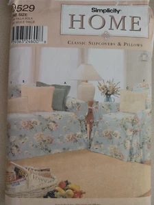 Sofá sofá sofá silla sillón silla funda acolchada Simplicity patrón hogar 9529 - Imagen 1 de 2