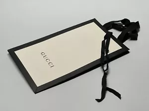GUCCI Shopper Borsa Boutique piccola Carta Logo Bianco Nero Regalo Packaging #1 - Foto 1 di 12