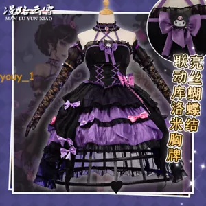 Identity Ⅴ X Kuromi Mary Bloody Queen Lolita Women Dress Skirt Costume Cosplay  - Picture 1 of 11