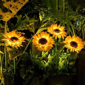 LED Solar Firefly Light Garden Waterproof Swaying Lamp Outdoor Landscape Decor - Picture 1 of 97