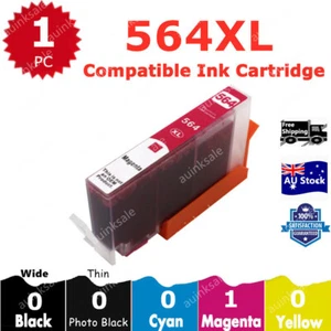 1x Non-OEM 564xl Magenta Ink Cartridge For Hp Photosmart 5520 6520 3520 7520 - Picture 1 of 2