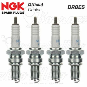 4 CANDELE NGK DR8ES HONDA CB 750 F BOL D'OR 750 1980 > 1982 - Foto 1 di 3