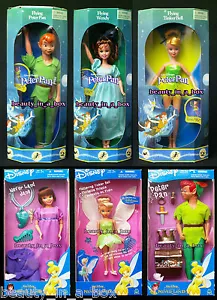 Flying Peter Pan Wendy Tinkerbell Disney Barbie Muñeca Return NeverLand Jane Lote 6 - Imagen 1 de 8