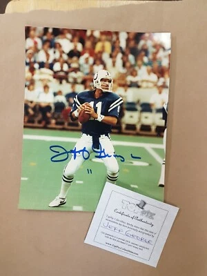 Jeff George Autograph Photo 8x10 Signed SPORTS Football star - Image 1 of 4