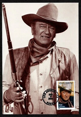 EE. UU., SCOTT # 3876, COMO NUEVA POSTAL 2004 FDC - LEYENDA DE HOLLYWOOD JOHN WAYNE Foto 1 de 2